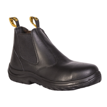 HONEYWELL SAFETY PRODUCTS Boots OL M'S CHELESA Leather Black 34620-BLK-120